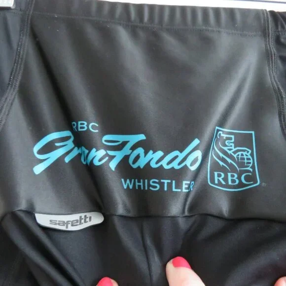 SAFETTI Black Biking Cycling Padded Shorts Gran Fondo Whistler - Men's Size XL - Picture 10 of 16